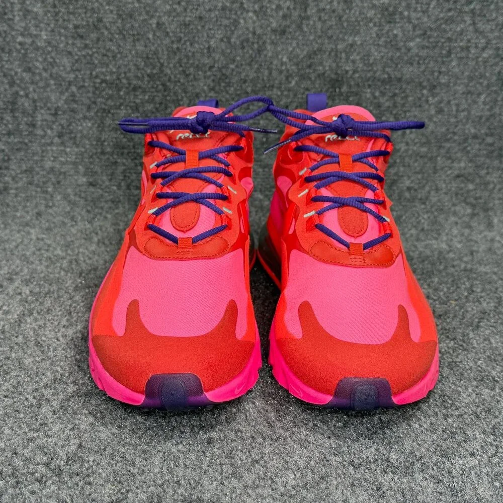 Nike Air Max 270 React Running Shoe Mens Size 10.5 Electronic Music Red Athletic - Picture 2 of 13